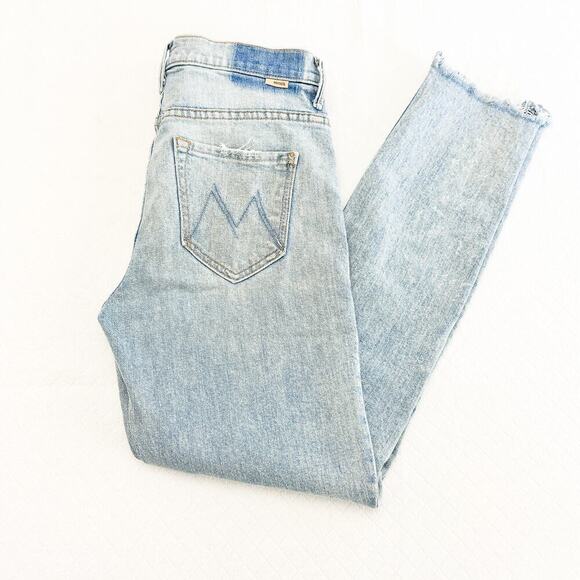 Mother Superior The Stunner Ankle Chew Walking on Water Light Denim Jean Size 25 - Picture 10 of 10